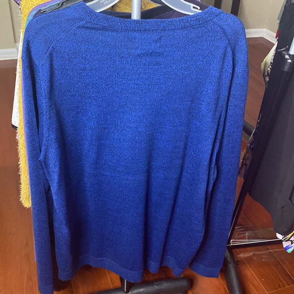 Slim Fit Men Sweater Royal Blue - Picture 2 of 3